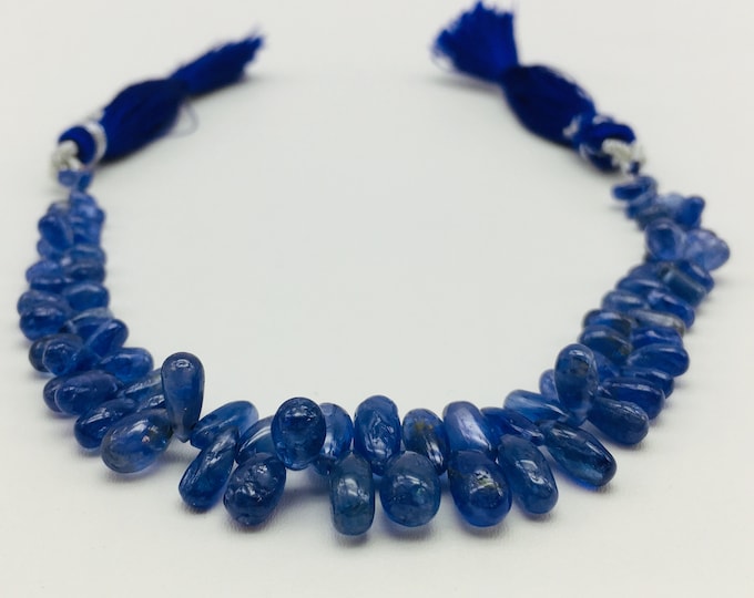 Amazing Natural Burmese BLUE SAPPHIRE Smooth Drop Shape Side Drilled Beads, For Jewelry Makers, For Designers Use, Wholesale Drop Shape Bead