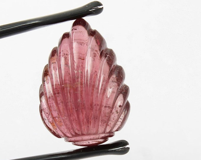 23.10 Carats Earth Mined Very Rare Natural Pink Tourmaline Pear Shape Hand Carved Loose Gemstones, 16x22x10 mm Loose Gemstones - 1Pcs