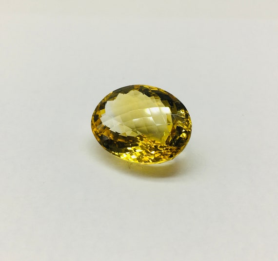 Best Quality 25.90 Carats Top Quality Brandy Color NATURAL CITRINE Chaker Cut Oval Shape Gemstone, Back Point Gemstone, Attractive Gemstone