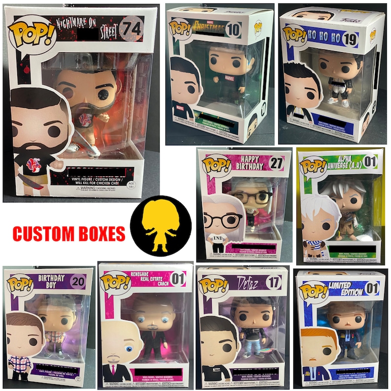 Custom Funko/pop Vinyl Figures Box Etsy Australia