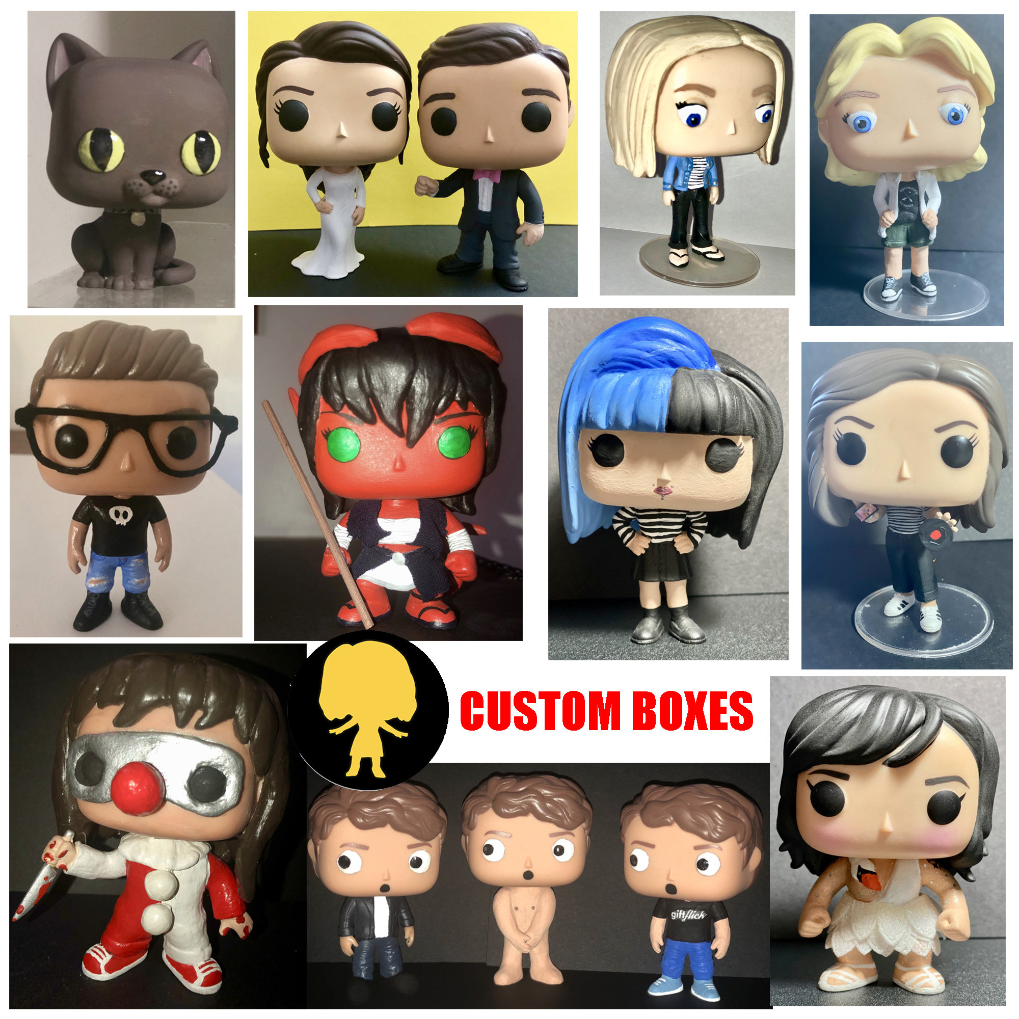 Custom Funko/Pop Vinyl Figures Box Etsy