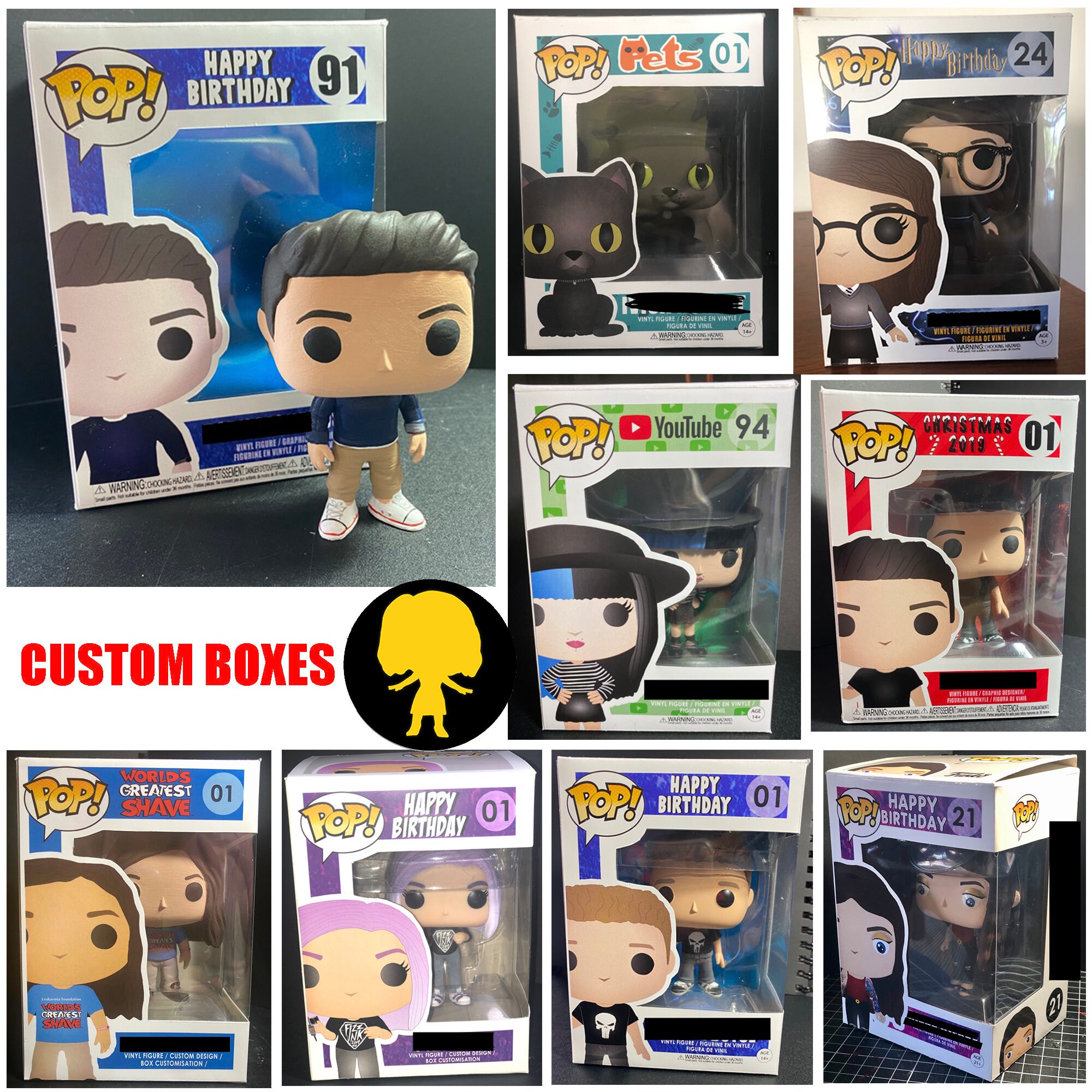 Custom Funko/Pop Vinyl Figures Box | Etsy