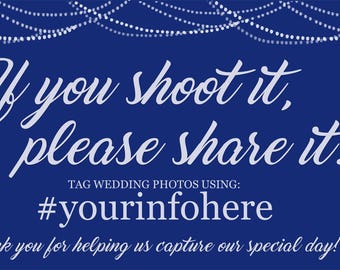 DIY Printables Hashtag Hochzeit Zeichen