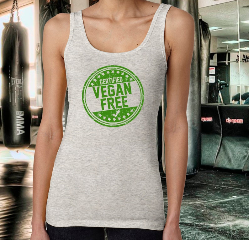 Gray Certified Vegan Free Tank image 1