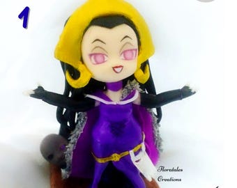 Cute Anime Chibi Figures Handmade Ready to Ship Sculptures, Cute Room Decor Dolls Cartoon Animated Series Birthday Christmas Gifts