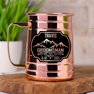 Personalized Groomsmen Gift Mug Custom Engraved Mug Gift For Groomsman Best Man Gift Beer Stein Father of the Bride Mug Stainless Steel Mug
