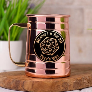 I&#39;m The DM That&#39;s Why Mug Beer Stein Dungeon and Dragons Beer Mug DM Gift Stainless Steel Mug DnD Gamer Christmas Gift For Him For Husband