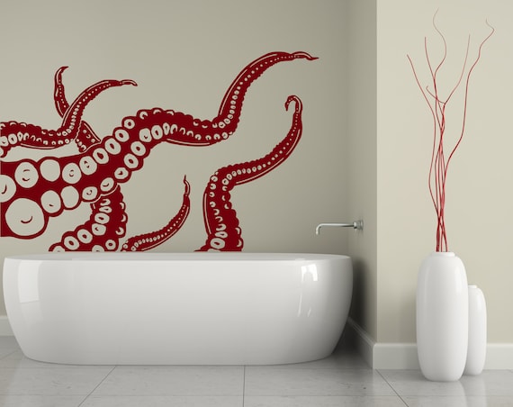 Octopus Under The Sea Wall Sticker WS-32520