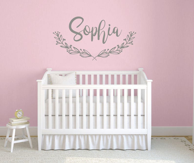 girl name wall decal. wall vinyl sticker nursery bohemian | etsy