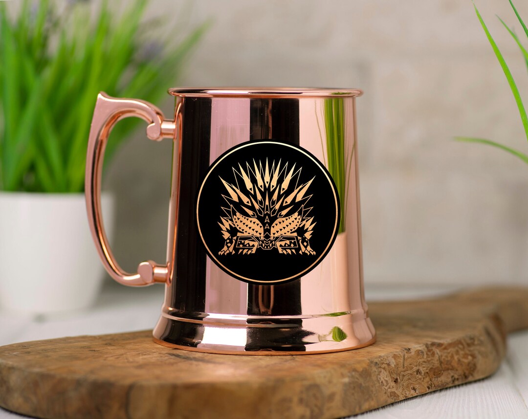 Onebttl Drachen-Bierkrug Aus Edelstahl – 680 Ml, Doppelwandig Isoliert, Mit Deckel (perfektes Geschenk Für Männer & Gamer)