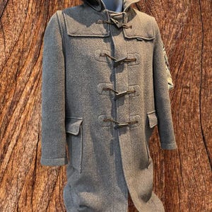 Vintage English Duffle Coat 60,s Mod Wool Duffle Coat Gloverall Duffle Coat