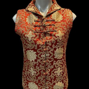 Vintage Cheongsam Embroidered Top Chinese Embroidered Top