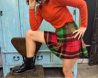 Vivienne Westwood Tartan Wool Skirt