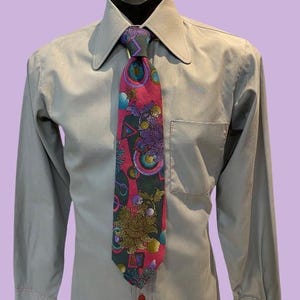Seventies Vintage Body Shirt Beagle Collar Mod Shirt