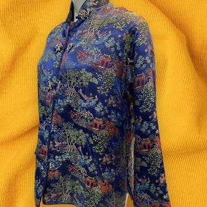 Chinese Oriental Embroidered Jacket Mandarin Collar Jacket