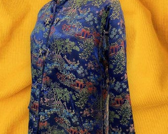 Chaqueta bordada oriental china Chaqueta de cuello mandarín