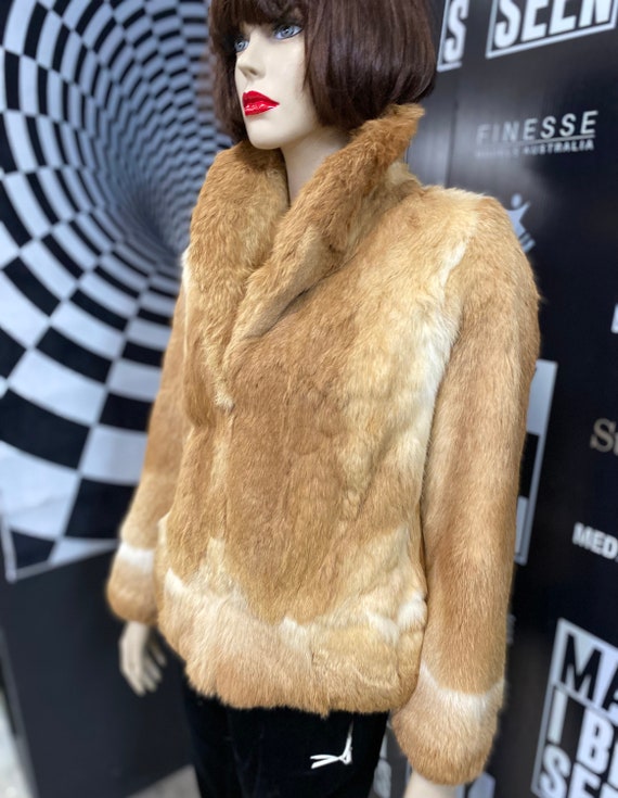 French Lapin Fur Crop Jacket - image 5
