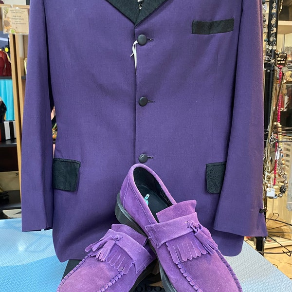 Purple Suede Doc Martens Loafers