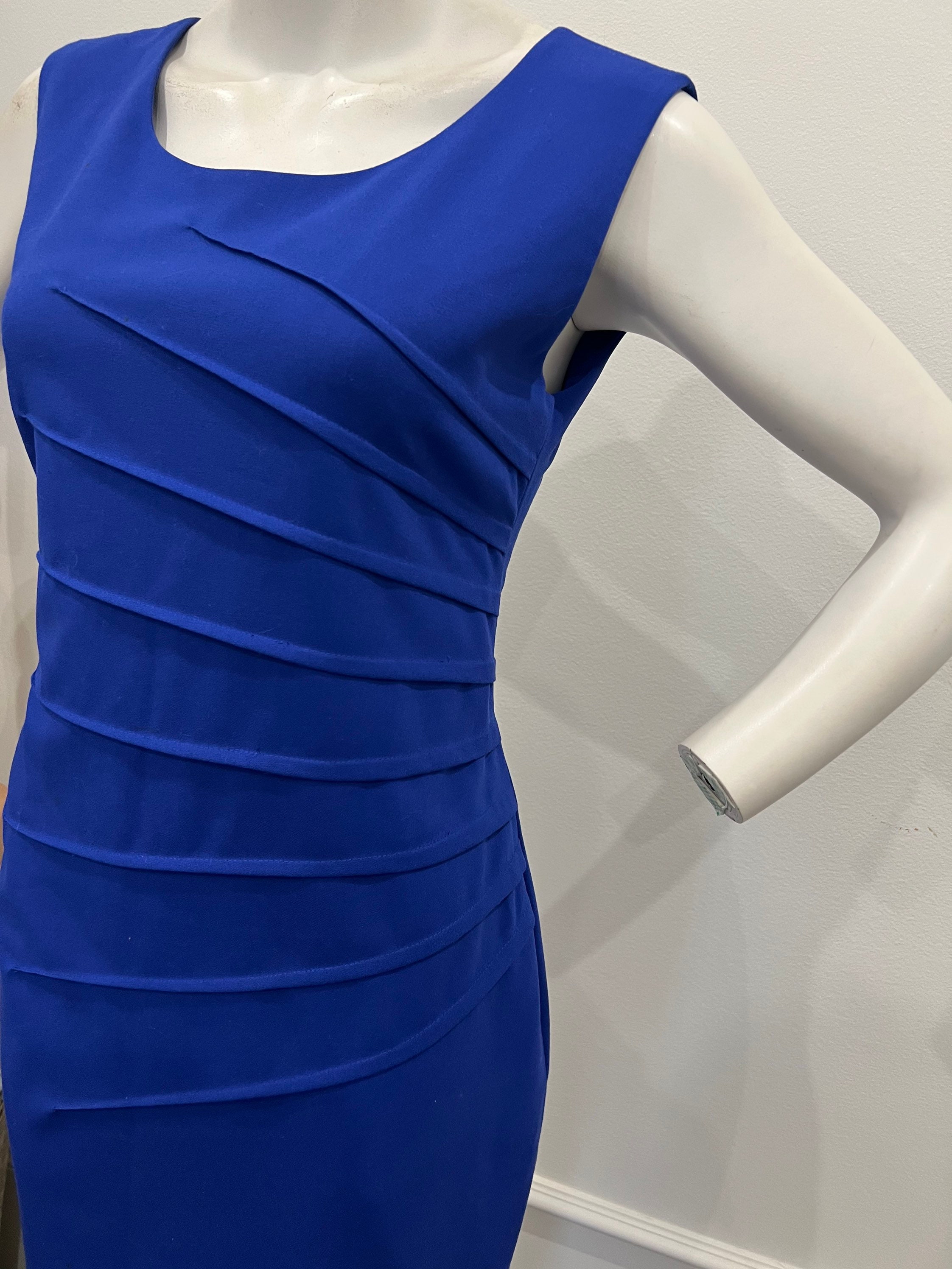 calvin klein cobalt blue dress Vintage Calvin Klein Cobalt Blue Dress, Size 10 (australian)