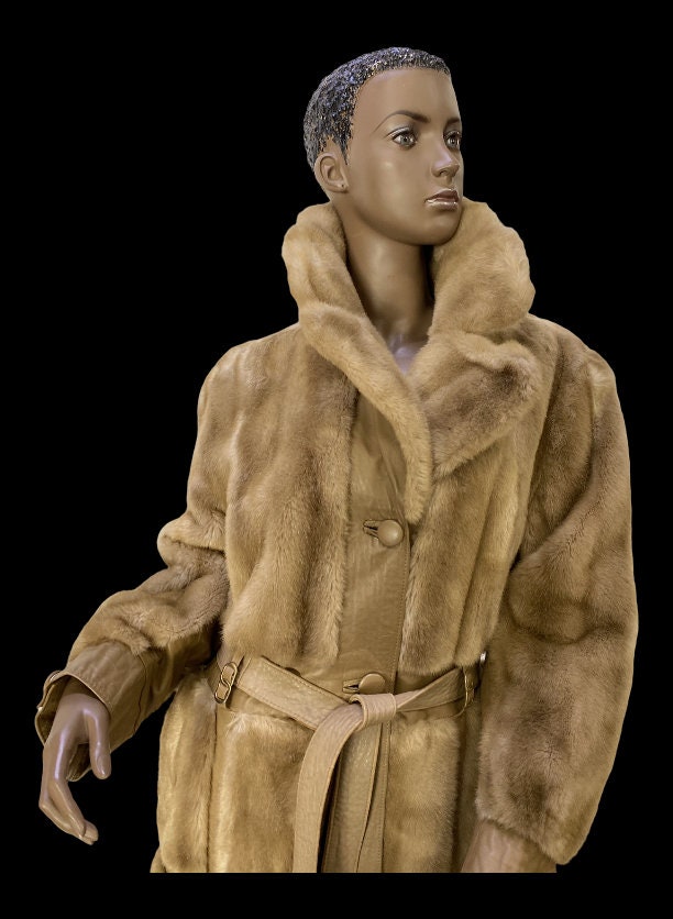 70s Suede Look And Faux Fur Penny Lane Coat By Nalla main image 0