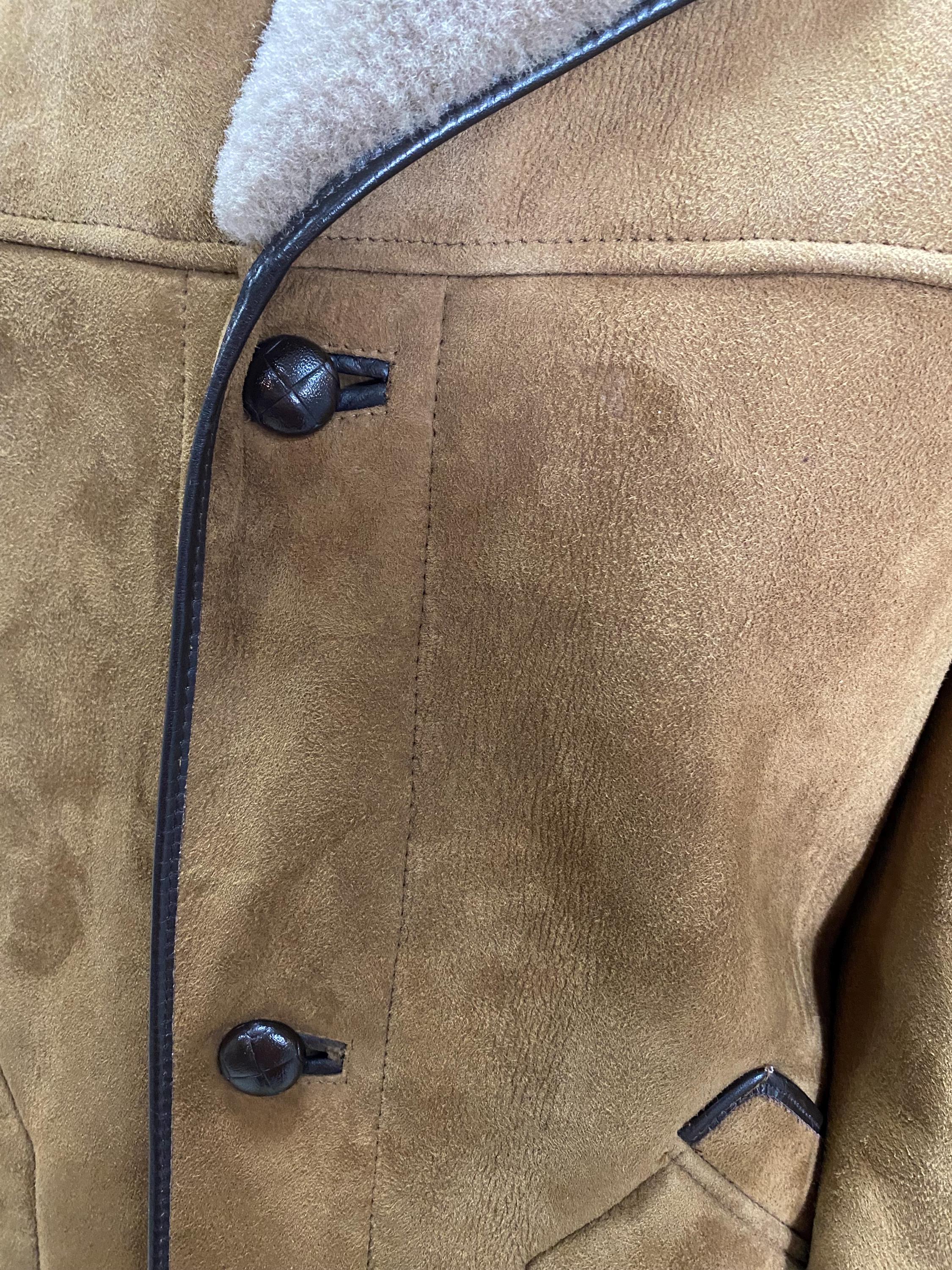 Vintage Thick Sherpa Coat-Chest 36