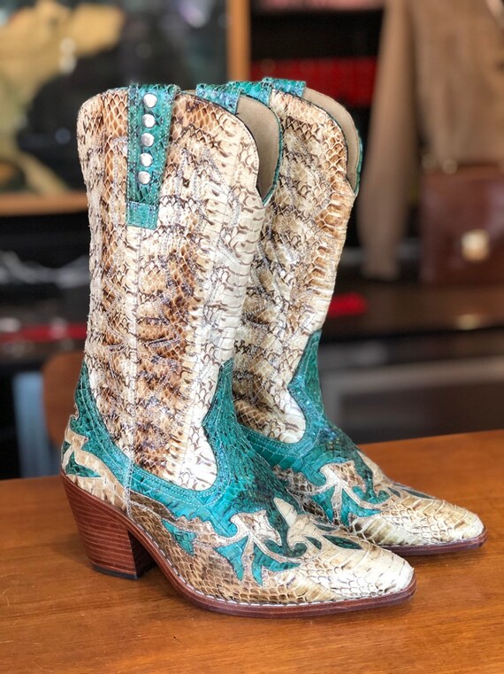 western snakeskin boots
