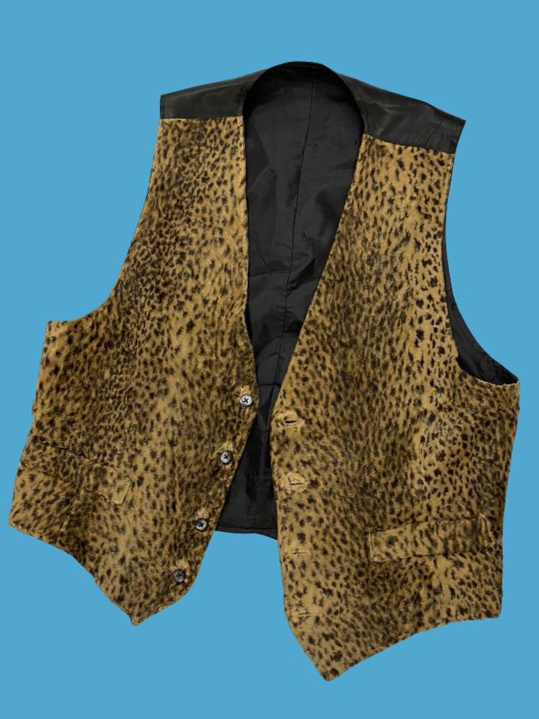 Ritzratz Patch Faux Fur Vest