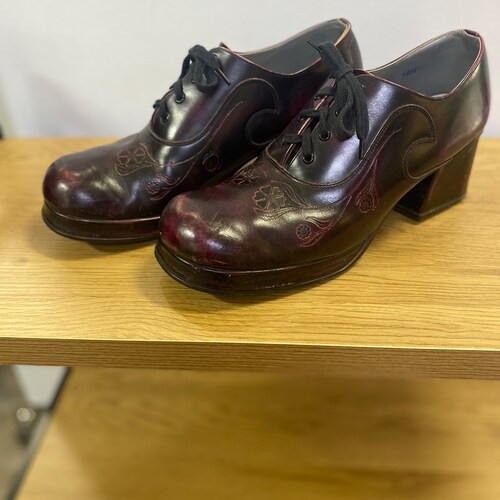 Vintage Seventies Mens Disco Platform 