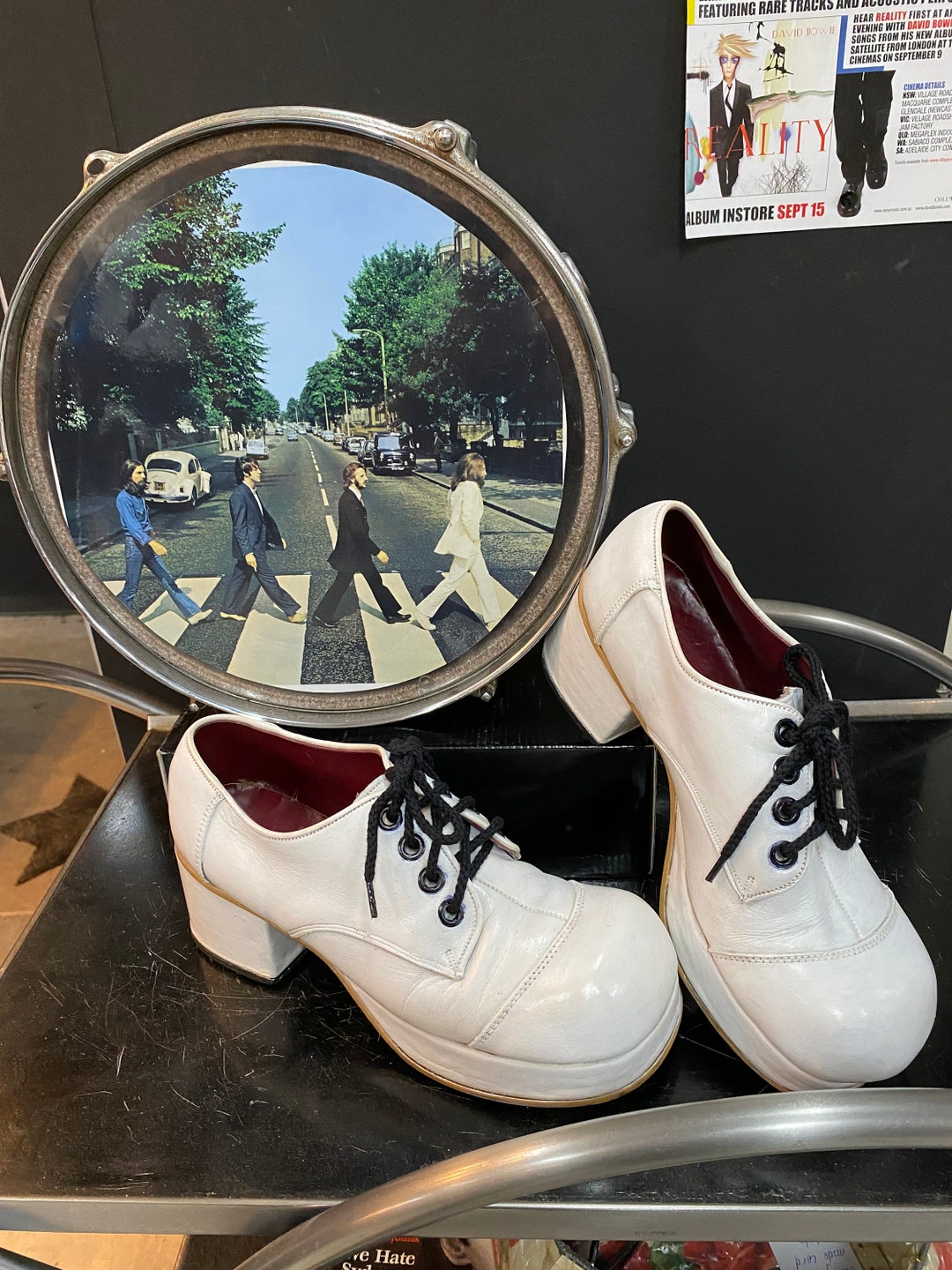 mens vintage platform shoes