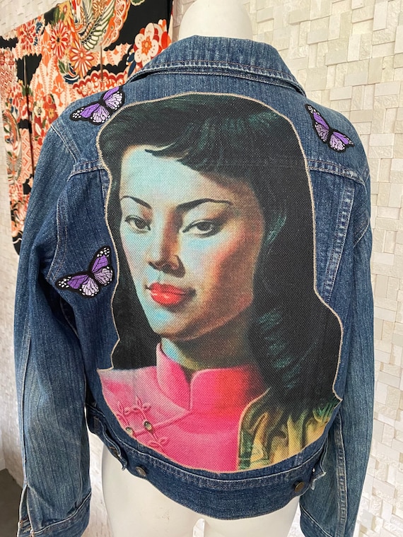 Vintage upcycled Tretchikof denim jacket.