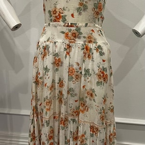Gorgeous summery 1970s vintage cotton dress!
