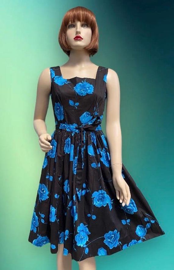 slim fit dress slacks Elegant Vintage Fit Flare Prom Formal Retro Dress Deb Shops main image 1