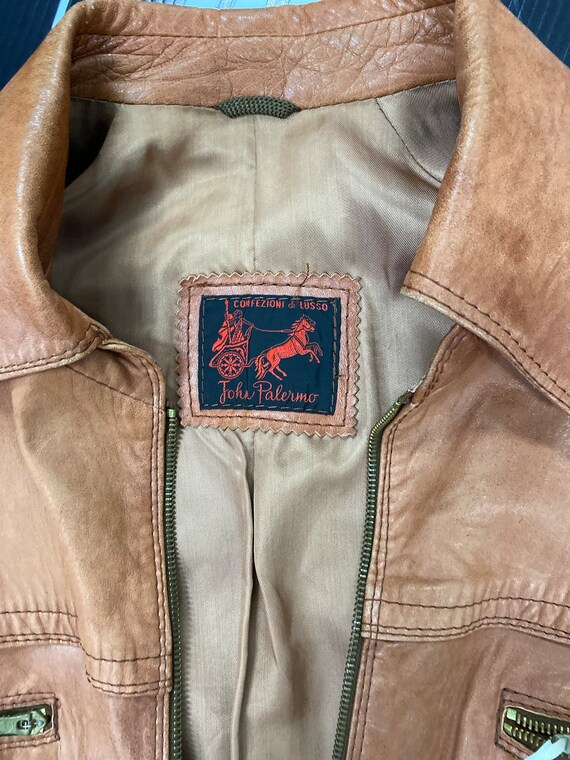 本物の 70 年代レザー ボンバー ジャケット - Etsy 日本 