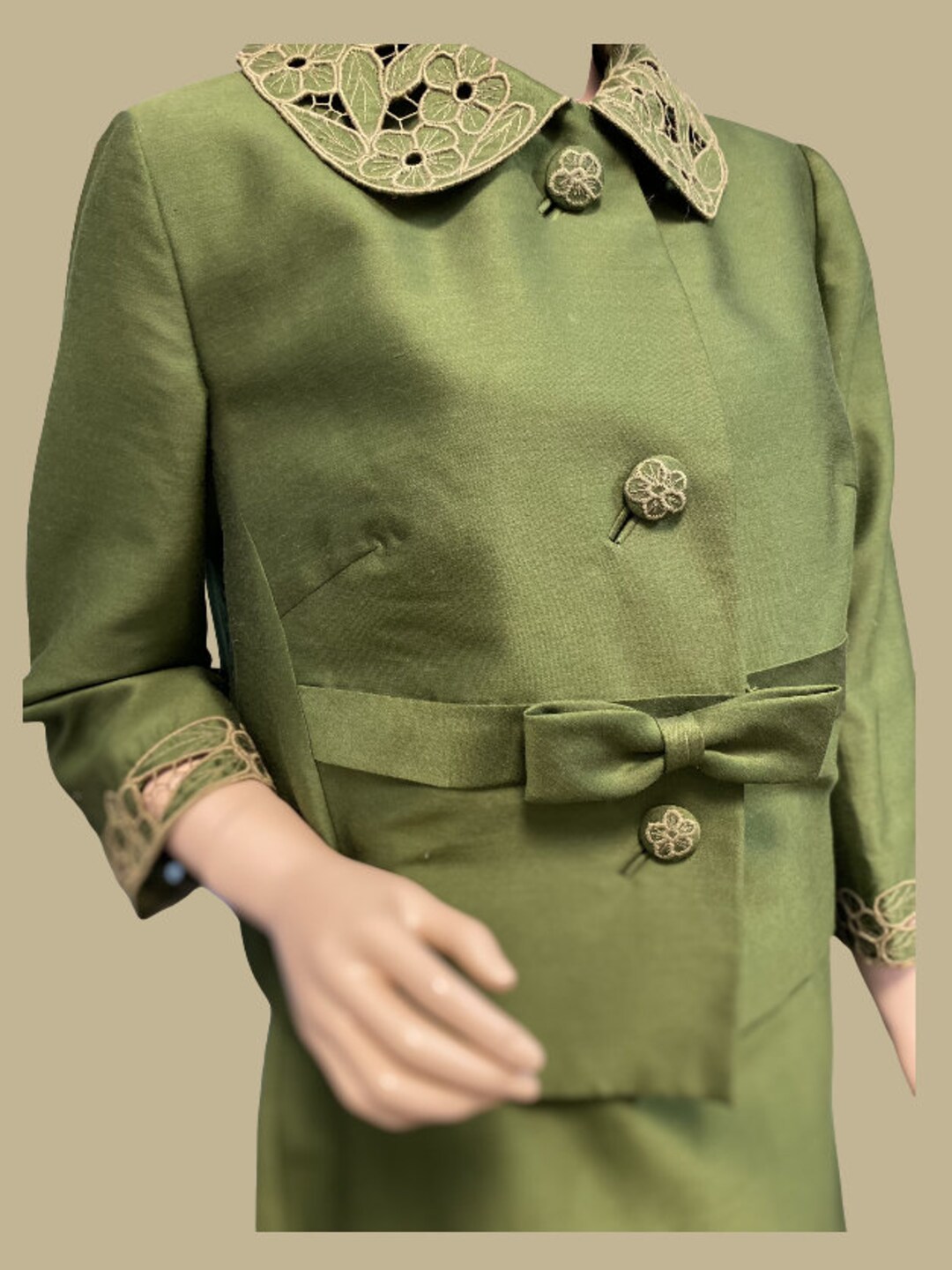 Vintage 60,s Silk Shift With Tailored Jacket Madmen Suit - Etsy Israel