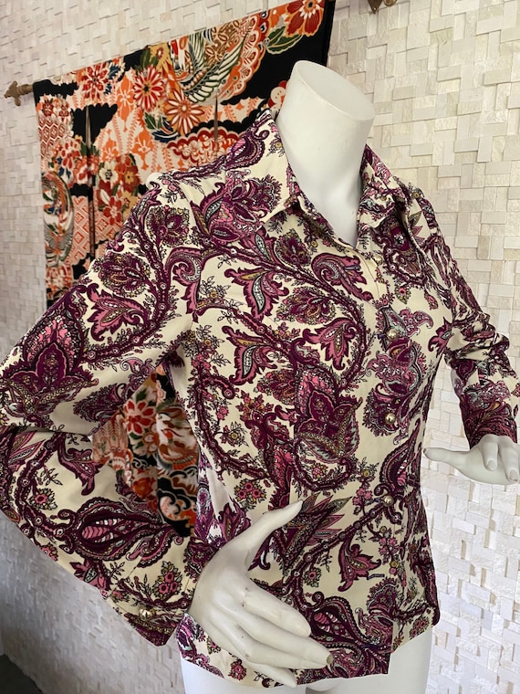 Vintage seventies paisley shirt