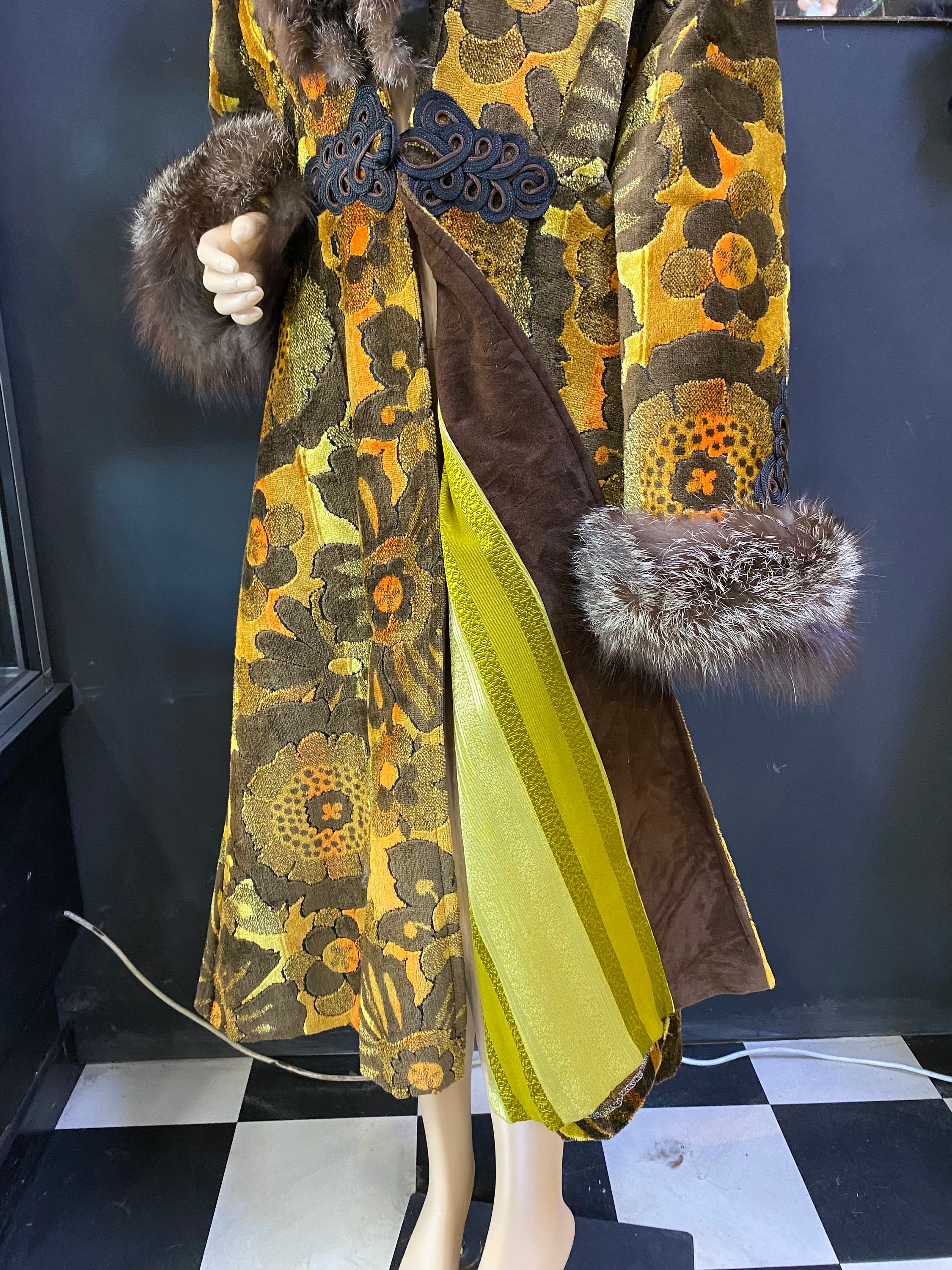 Vintage Style Penny Lane Carpet Coat Etsy