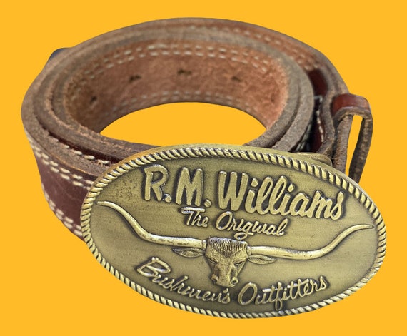 R M Williams Cowhide Belt - image 1