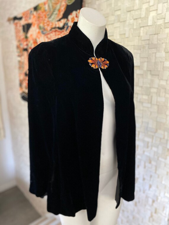 Edwardian velvet cape.
