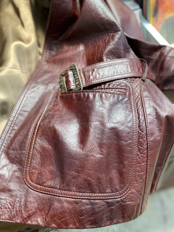 Authentic Carnaby St . Mod Leather Jacket. - image 9