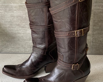 Vintage cowboy western Wrangler boots