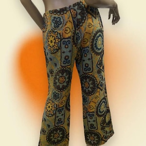 70,s Vintage Hippie Flares , Boho Hippy Trippy Indie Flares
