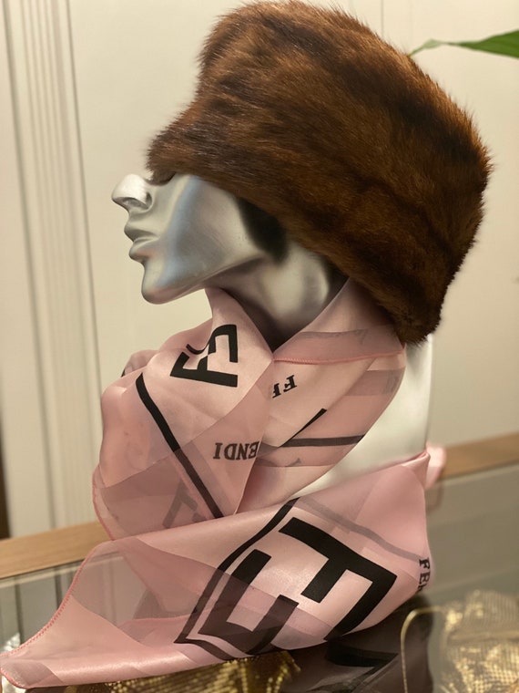 1950s Mink Pill Box Hat