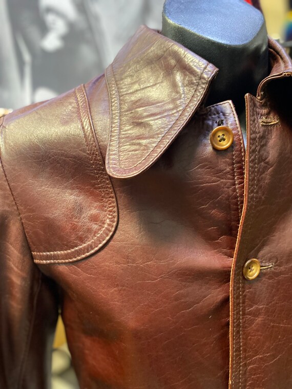Authentic Carnaby St . Mod Leather Jacket - Etsy