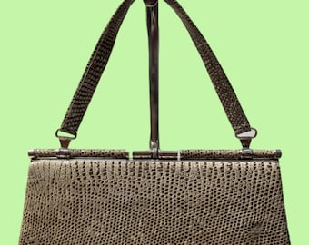 50,s Vintage Snakeskin Handbag