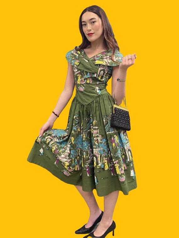SOLD Carol Vintage Fifties Party Dress 50 sfit N Flair Dress 50 s Summer Dress Madmen Dress Etsy