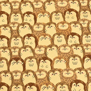Hedgehog Portrait Cartoon Digital Print Canvas Cotton Fabric by Half Yard