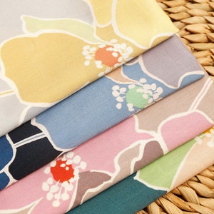 Retro Japanese Made in Japan Plain Cotton fabric for bag, table cloth, clothings by Half Yard