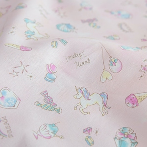 Sobremesa doce Blush Little Pony feita em tecido de lona de algodão KOKKA do Japão por meio metro