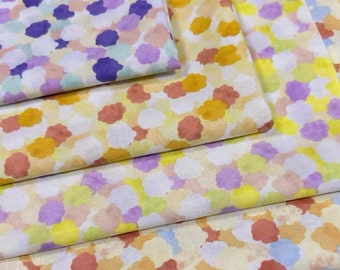 Colourful Cloud Pattern  Kokka Made in Japan 100% Cotton Fabric by Half Meter
