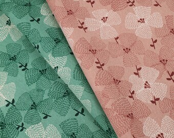 Floral Windmill Made in Japan Sevenberry Cotton mixed Linen Fabric by Half Yard